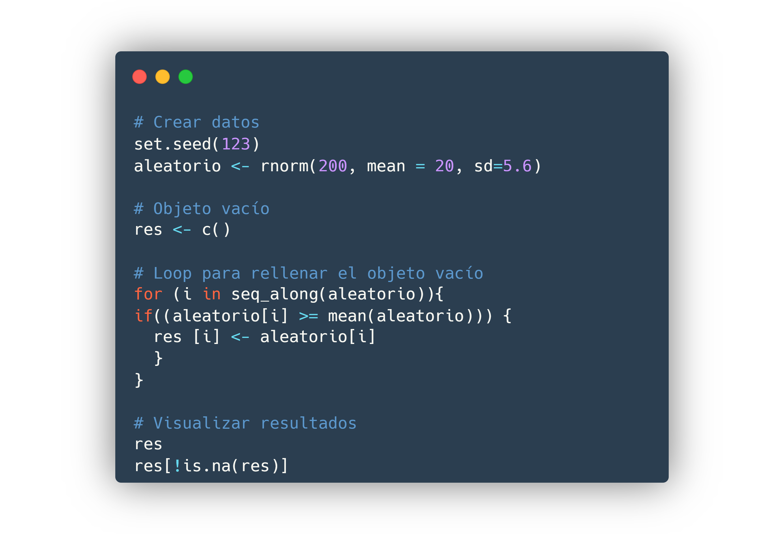 Ejemplo sencillo del uso de programación funcional con loops (ciclos o iteraciones repetidas i veces) para obtener un resultado.